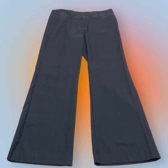 EXPRESS STRETCH Women’s 5/6 S Black Nylon Blend Bootcut Pant - Picture 3 of 4